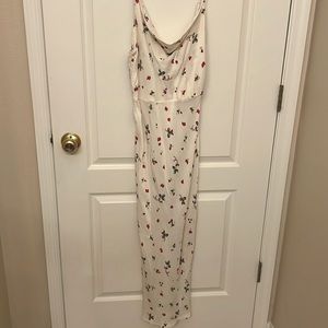 H&M satin floral dress M